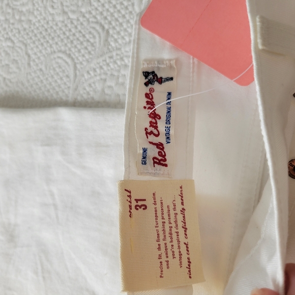 NWT Red Engine white flared boot cut jeans size 31 size 10 - Picture 7 of 11